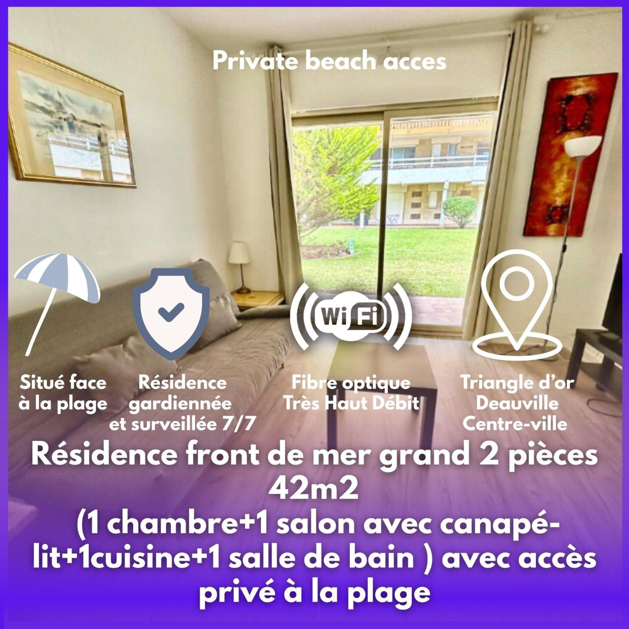 The Golden Triangle Apartment Deauville Eksteriør bilde